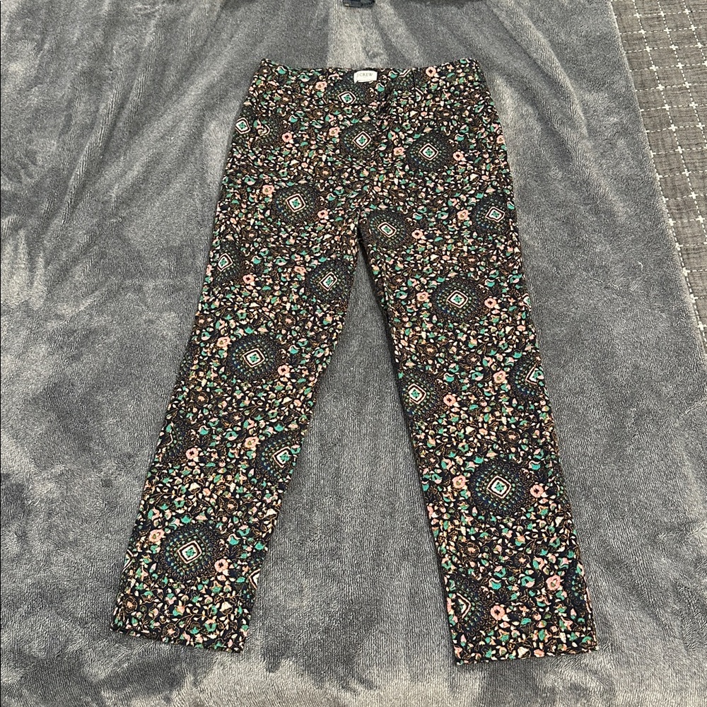 J.Crew Multicolor Floral Trousers